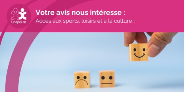 Votre avis nous intéresse : Accès aux sports, aux loisirs et à la culture !