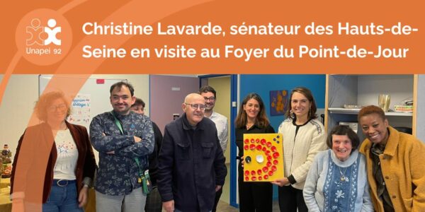 Christine Lavarde, sénateur des Hauts-de-Seine en visite au Foyer du Point du Jour